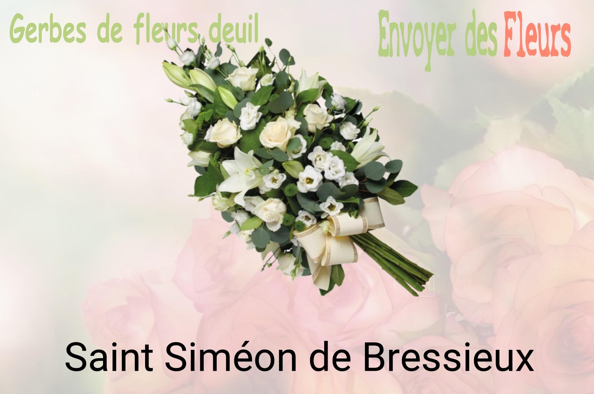 Gerbe de fleurs de deuil livrée à Saint-Siméon-de-Bressieux
